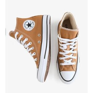 Unisex Converse Hi Top Chuck Taylor All Star Trainers "Burnt Honey" Gold